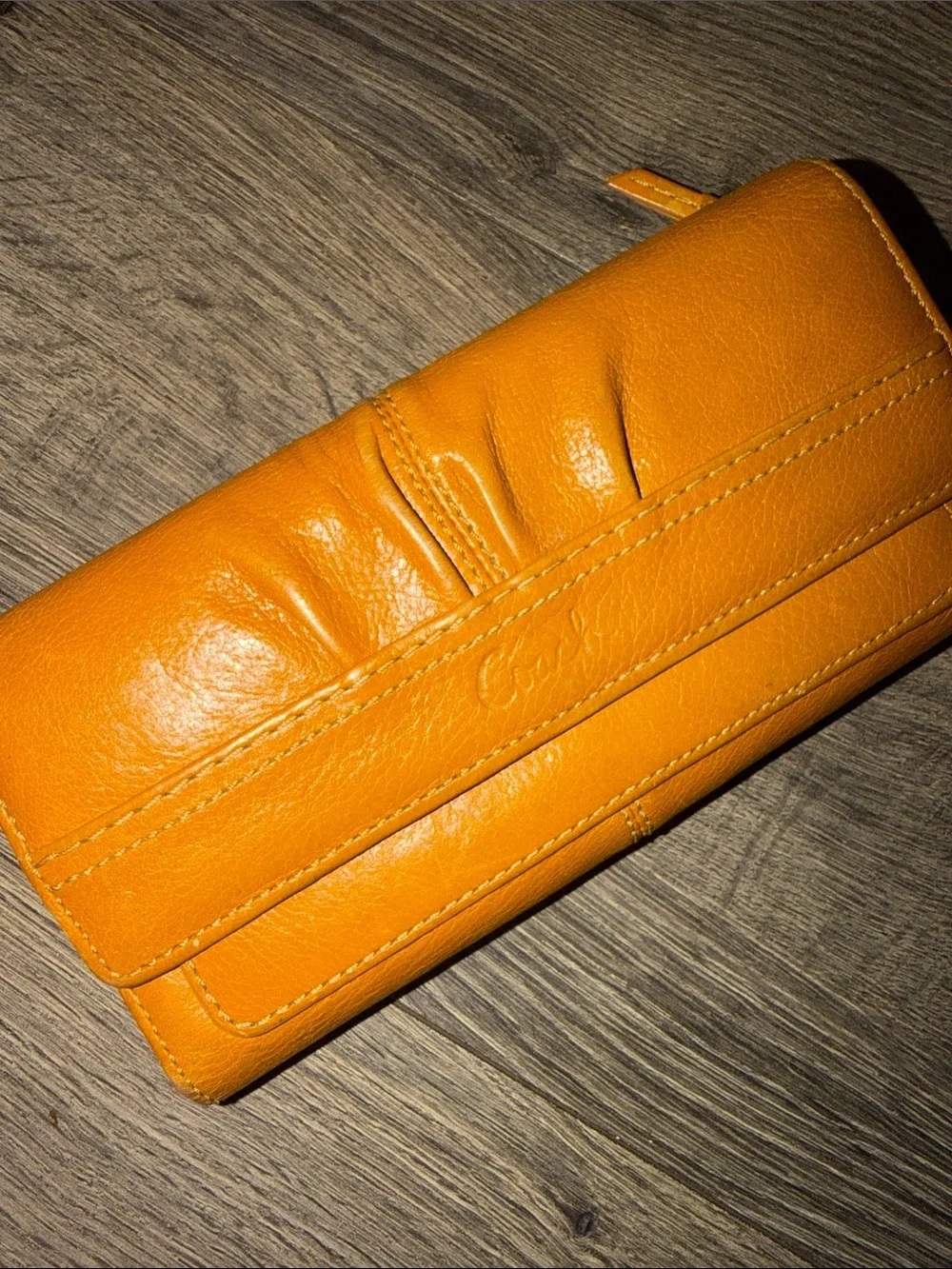 Coach Soho pleated leather wallet